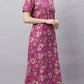 Sukanya Floral Printed Maxi Gown | Women's Stylish Lounge Wear