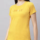 Suakany Women's  Lounge Wear  Seprate Top  - Yellow , Looper Lycra, Regular Fit, Ideal For Women's, Lounge Wear, Half Sleeve, Round Neck