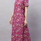 Sukanya Floral Printed Maxi Gown | Women's Stylish Lounge Wear