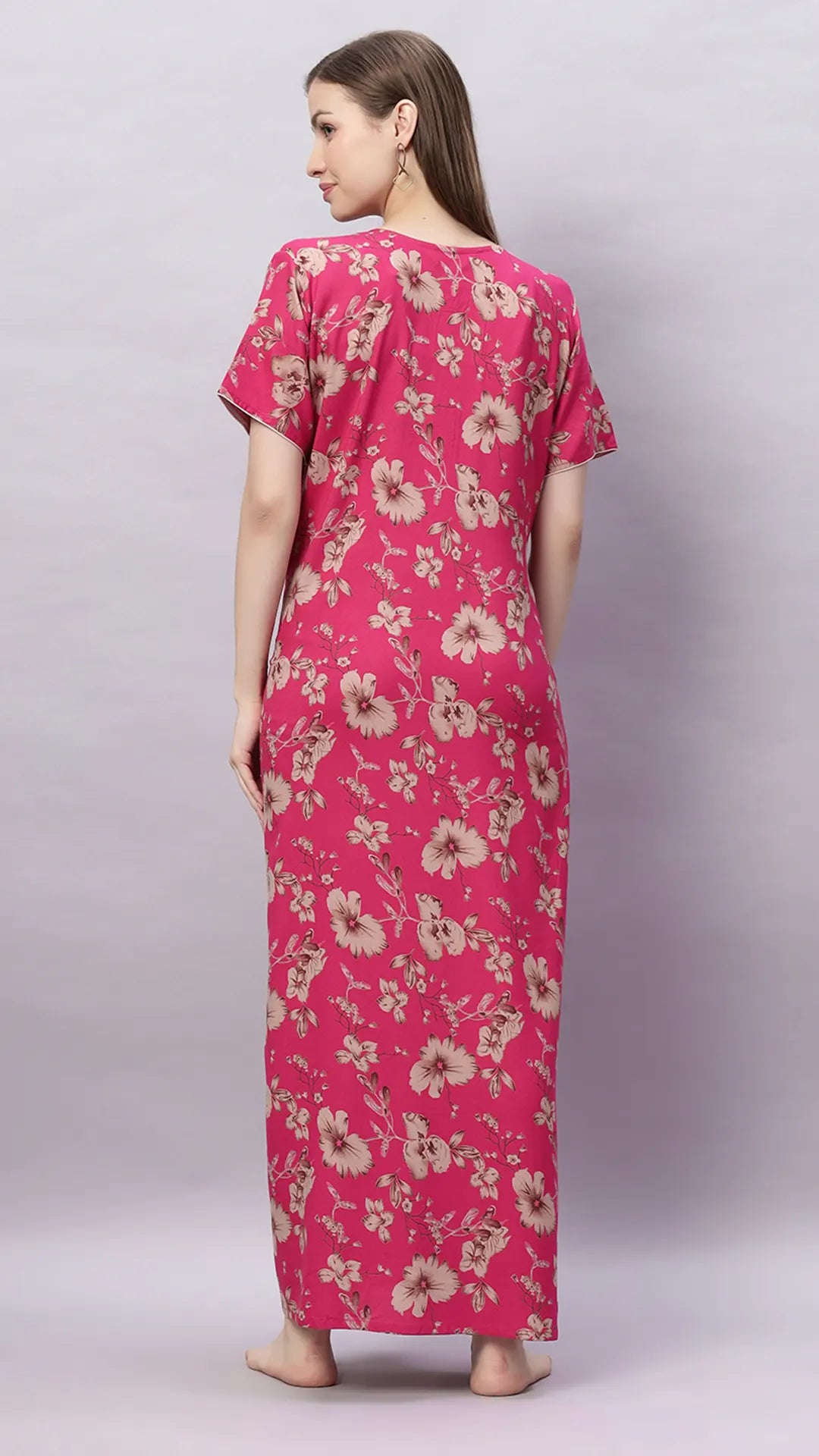 Sukanya Floral Printed Maxi Gown | Women's Stylish Lounge Wear