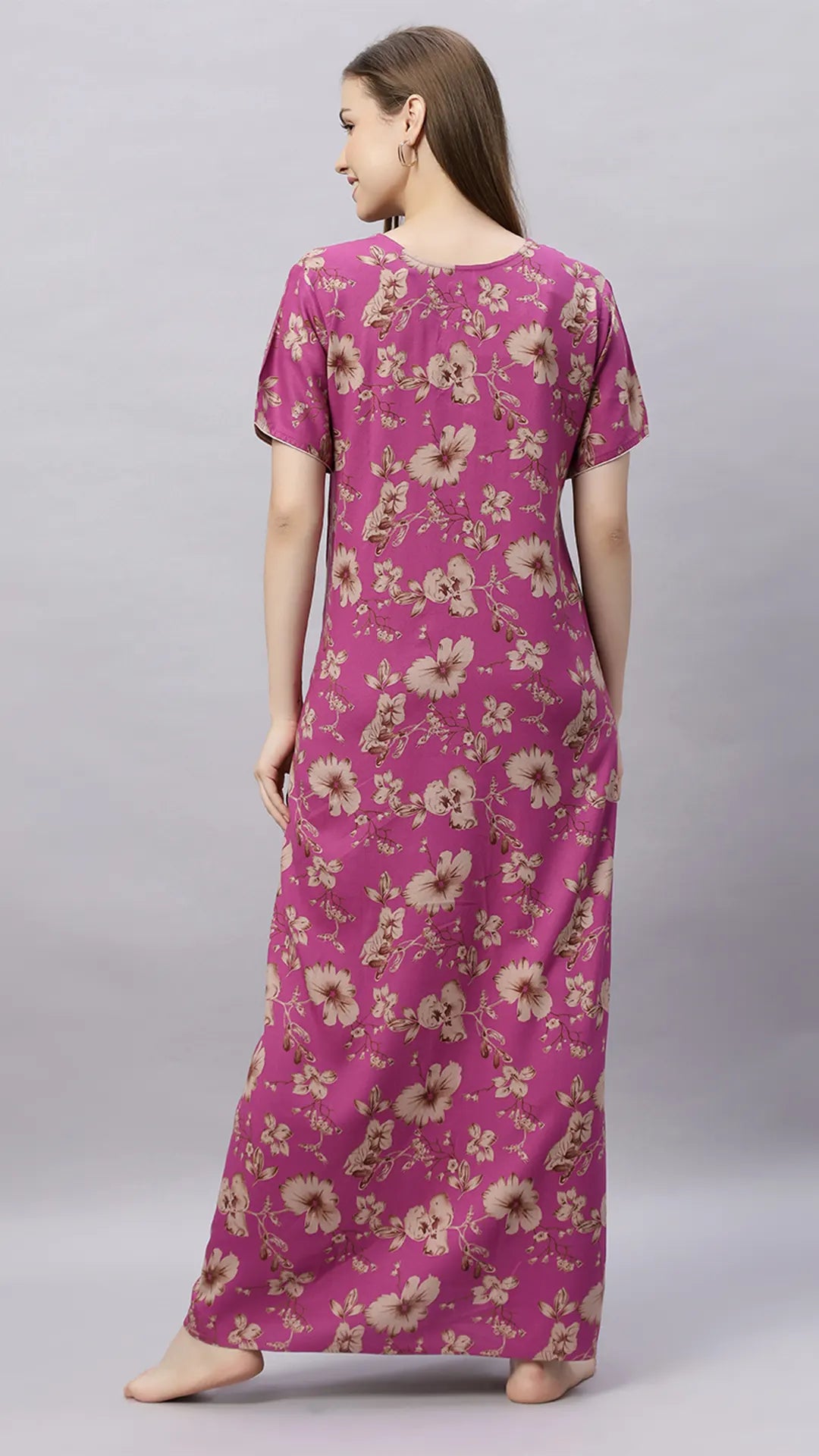 Sukanya Floral Printed Maxi Gown | Women's Stylish Lounge Wear