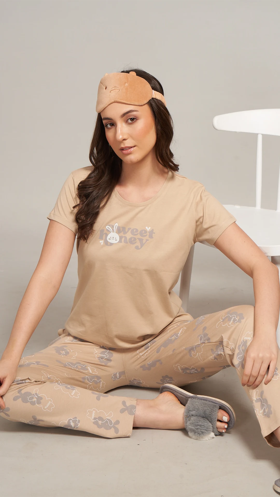 Sukanya  Women's Printed Sinker Nightsuit Set | Regular Fit Loungewear | Ideal for Women | Lounge Wear Nightdress Pyjama Set Sleepwear | Skin Printed Half Sleeves Round Neck