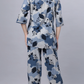 Sukanya Comfortable Women's Cotton Blend Half Sleeves Night Suit, Blue, Soft and Elegant Print Sleepwear