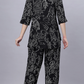 Sukanya Comfortable Women's Cotton Blend Half Sleeves Night Suit -  Black, Soft and Elegant Print Sleepwear